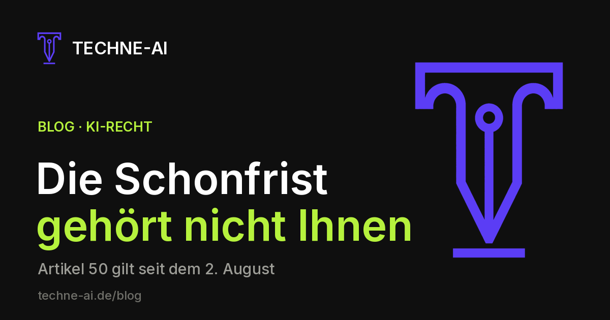 Die Schonfrist gehört nicht Ihnen